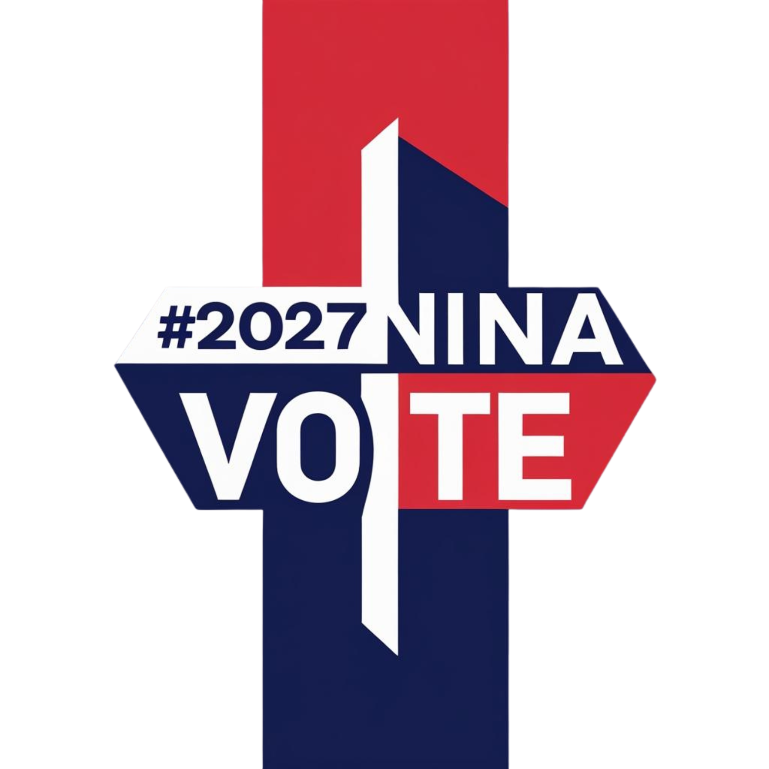 #2027NinaVote Logo